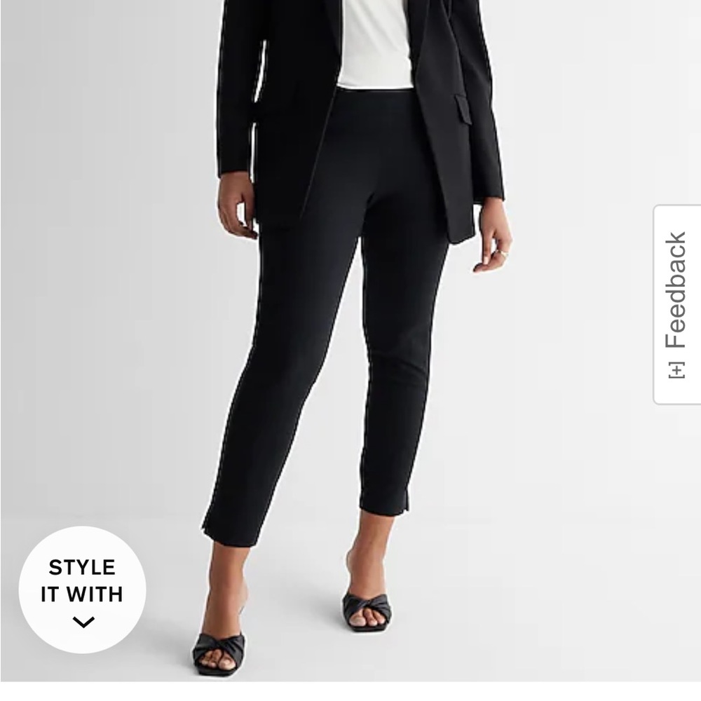 2 Express Slacks, Cropped Slim Fit